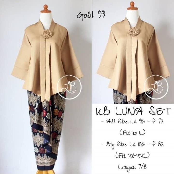 Setelan baju batik kebaya wanita/ kebaya modern /kebaya tradisional/kebaya wanita/kebaya wisuda/kebaya keluarga/kebaya kutu baru floy & rok lilit terbaru