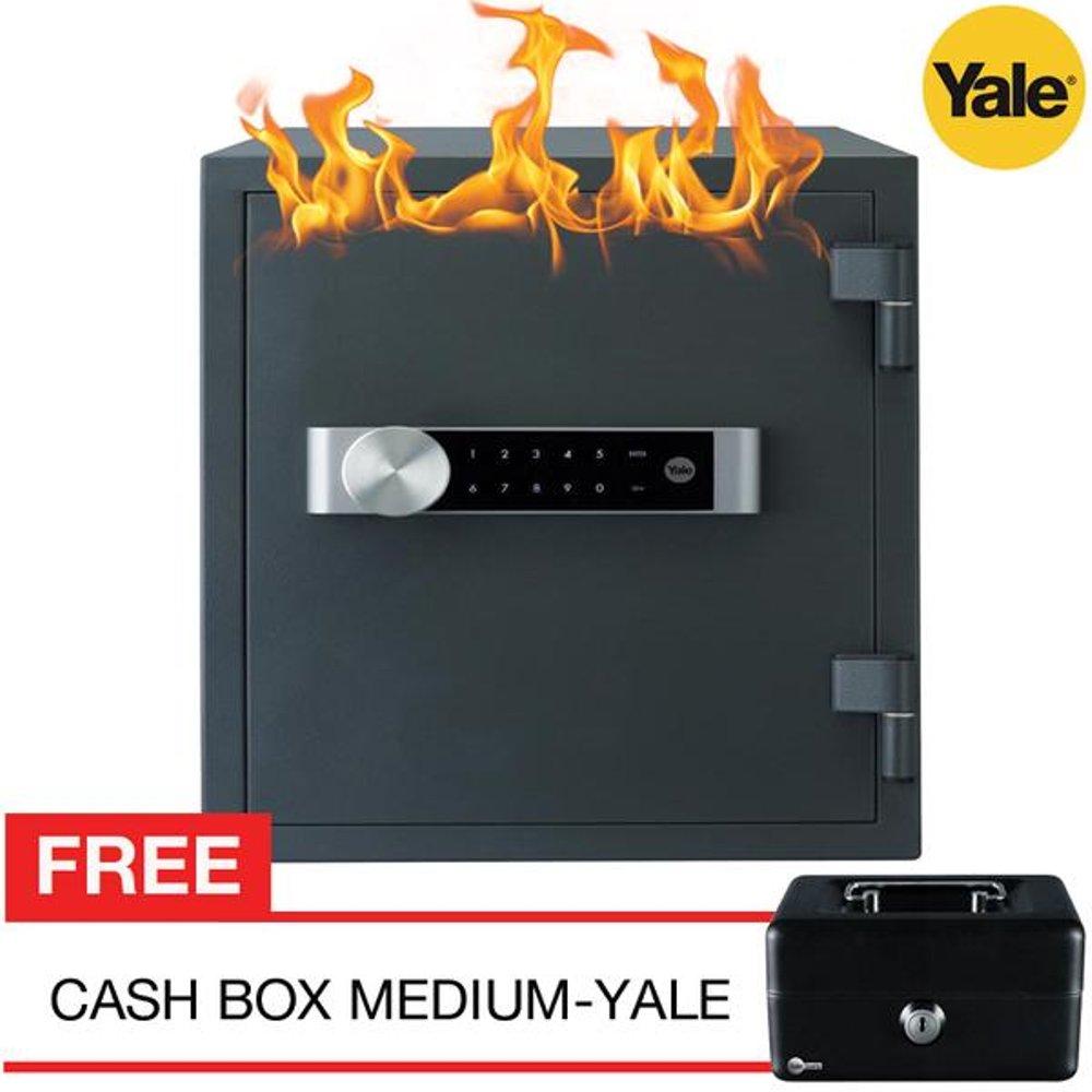 Brankas safe deposit box fire safety box Yale YFM 420 FG2 kuat dan tahan api cocok untuk kantor perhiasan dokumen rumah