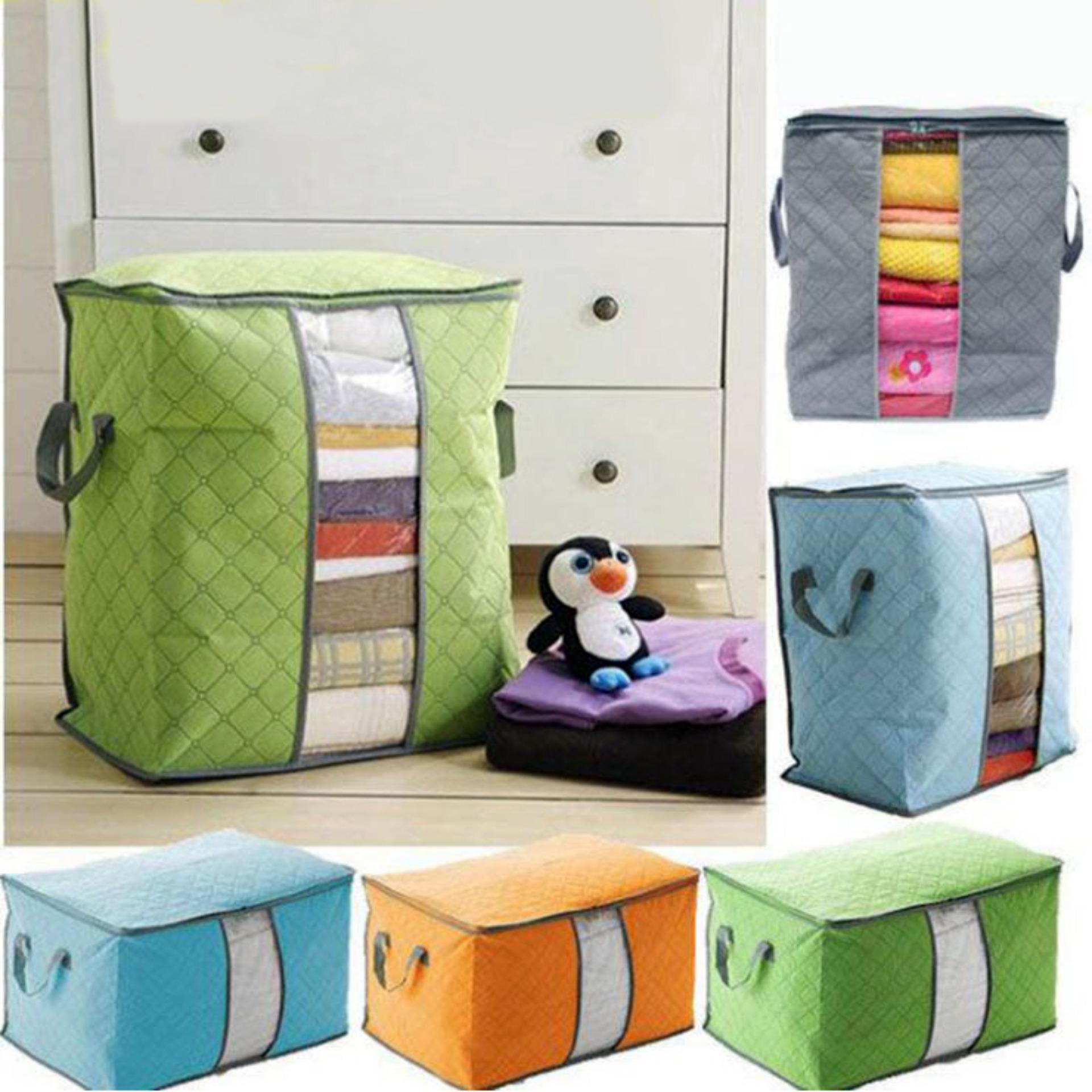 Storage Box Organizer Bag / Tempat Penyimpanan Pakaian Selimut Bed Cover Serbaguna