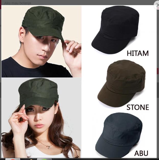 Topi Komando - Topi Pria/wanita Army Import