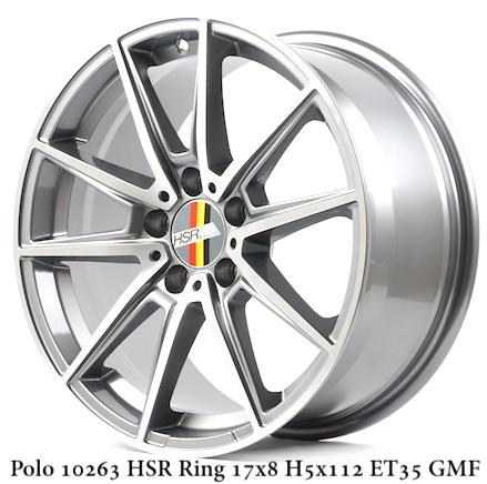 velg mobil HSR POLO ring.17x8 Hole.5x112 et.35 GMF