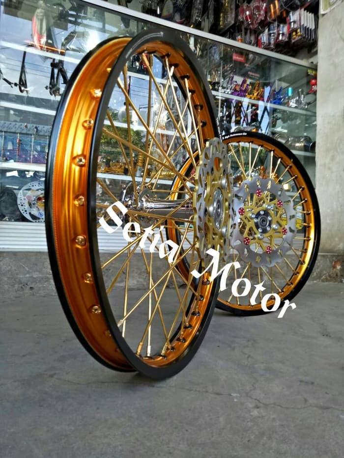 Velg TDR Sepaket Tromol Becak Jari Jari Cakram Motor Cb 150 All New CB