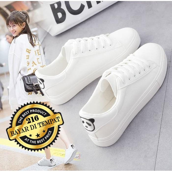 BELI Sepatu Kets Putih Motif Panda / Kets Sneaker Casual Lucu / Sepatu
Wanita Santai