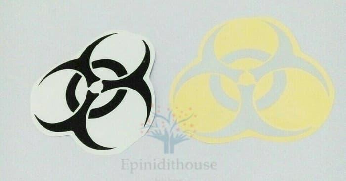 Promo Gajian Stiker Hazard Resident Evil Tutup Tangki Bensin BBM Cap Fuel Decal Fun