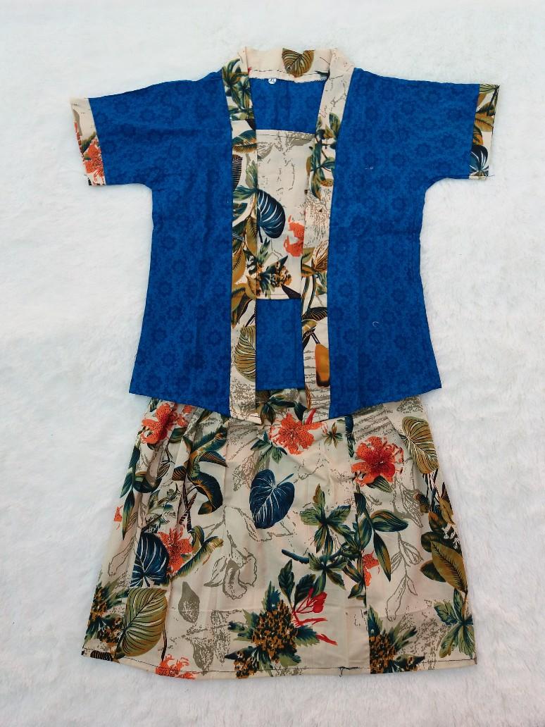 Setelan Kutubaru Anak / Kebaya Kartini Anak / Baju Kartini Anak / Baju Setelan Kebaya Anak Perempuan 21-XL
