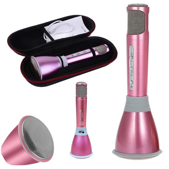 Referensi Speaker Aktif Tuxun K068 Microphone Speaker Bluetooth untuk Smule - Pink