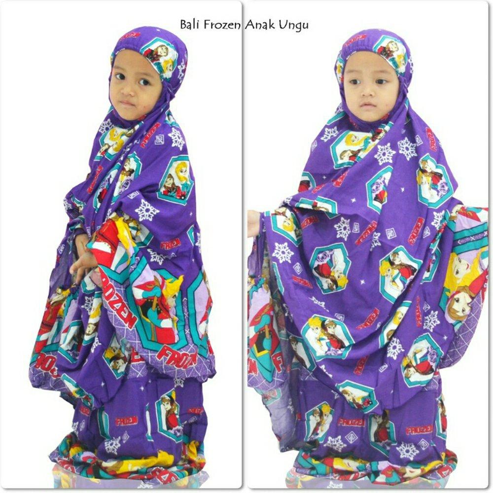 Mukena Bali Frozen Ungu di lapak Mukena Yumna mukenayumna