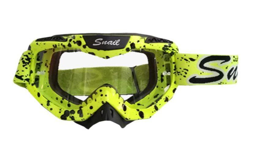 Kacamata Goggle Motocross Trail Snail MX37 - Snail Google M37 Yellow Fluo