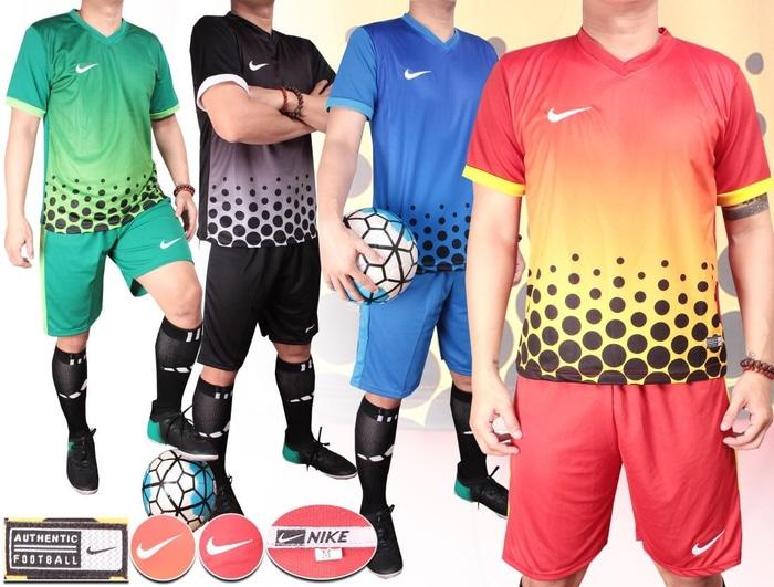 NIKE POLKADOT baju kaos stelan setelan jersey futsal sepak bola NIKE
