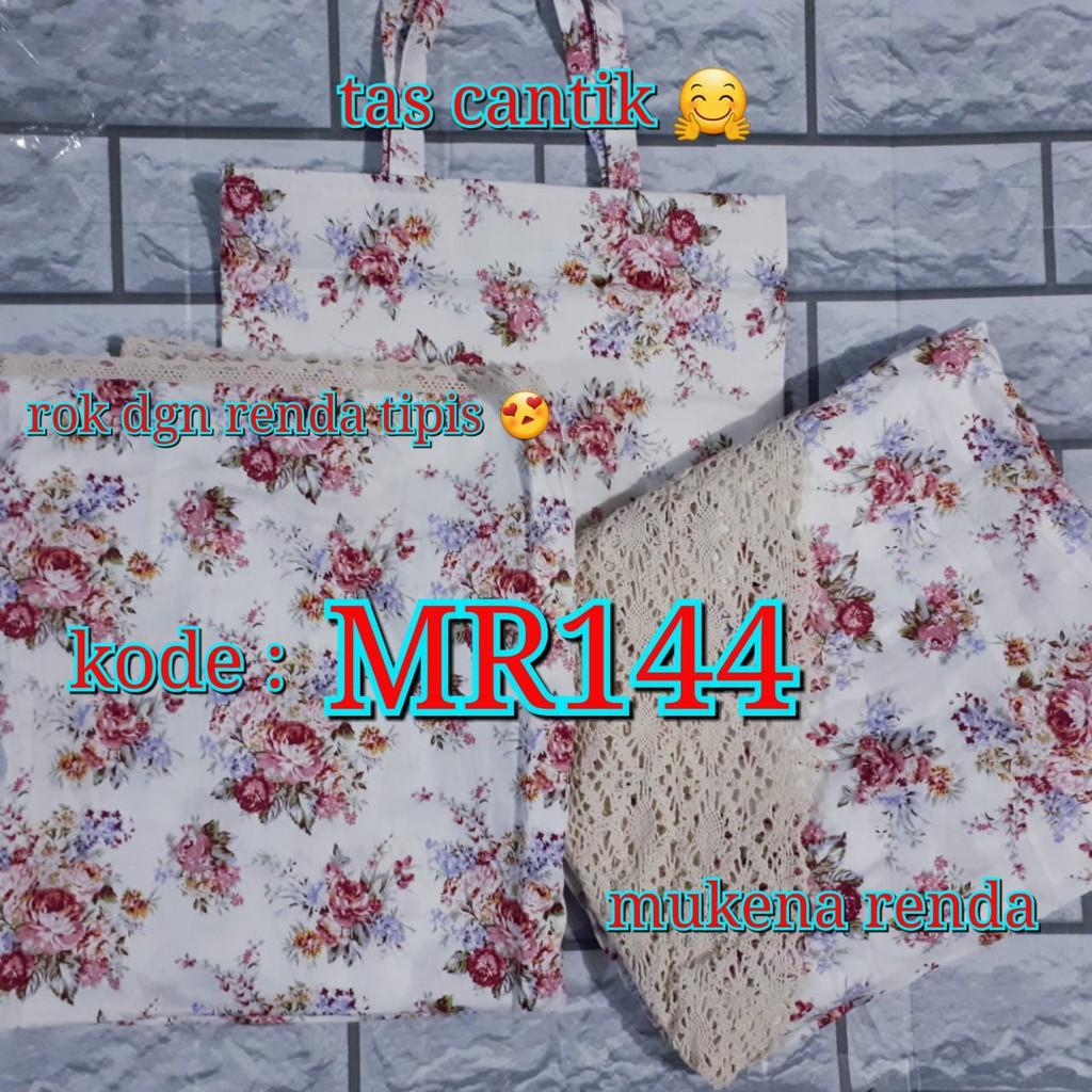 Mukena katun jepang original renda mukena katun jepang impor shabby grosir mukena oleh oleh umroh (ecer)