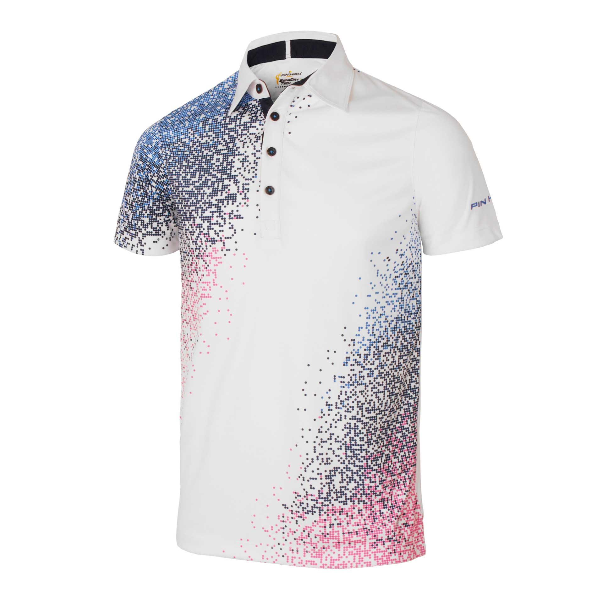 PIN HIGH Baju Golf Martin A – White Navy