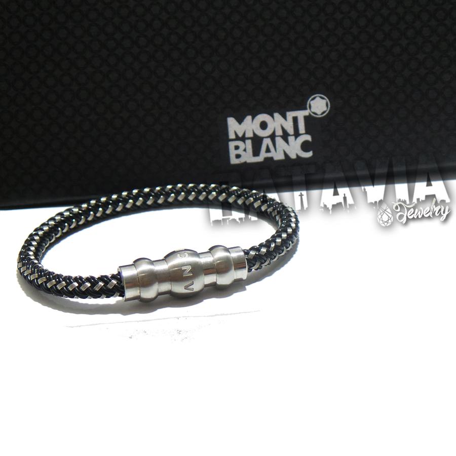 Diskon Promo Perhiasan Aksesoris Gelang Kulit Montblanc Premium Grade Man Baracelet Leather Montblanc Murah