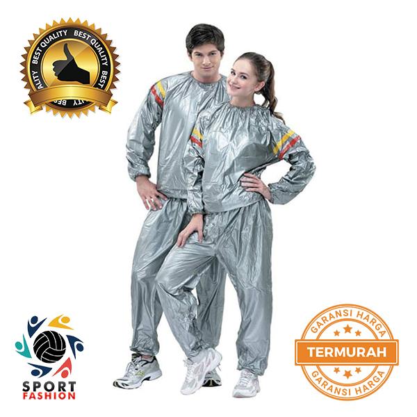 Baju Sauna Suit OMG Jaket Celana Olah Raga Pria Wanita Best Quality Baju Sauna Pembakar Lemak Lebih Cepat Pakaian Pelangsing Slimming Diet ALLSIZE FIT