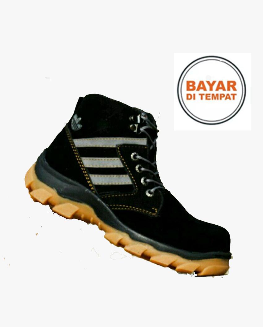 Sepatu Caterpillar Pria Safety Boots Tan-Sepatu Tracking Hikking Gunung Proyek Bikers Ujung besi 