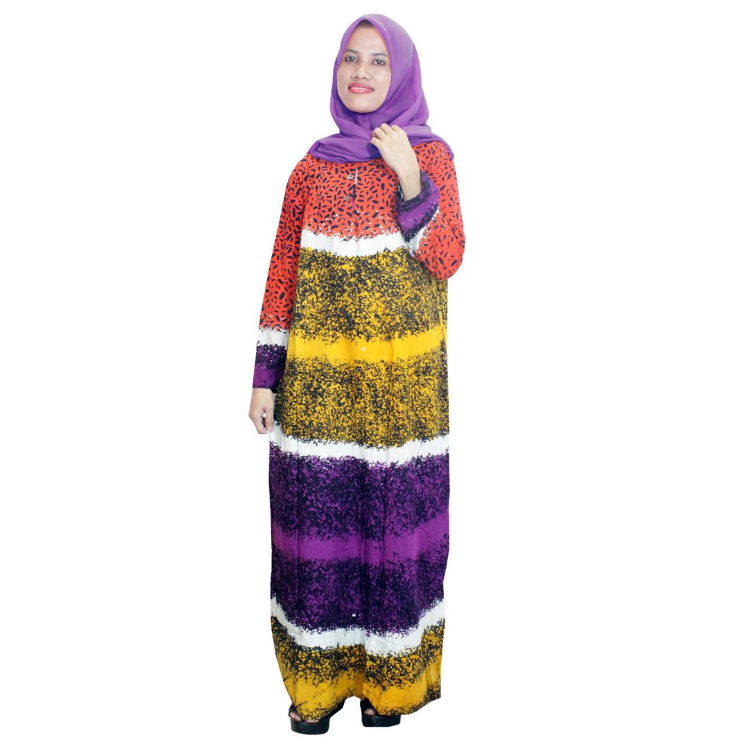 Longdres Lengan panjang Batik Cap Halus Pekalongan, Baju Tidur, Piyama, Kancing Daster Bumil, Daster Busui (RLD001-02) Batikalhadi Online