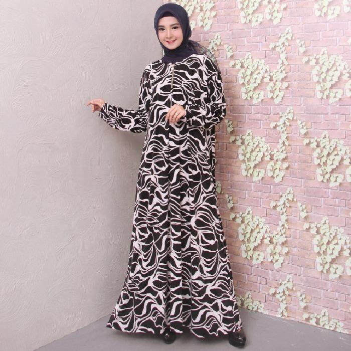 Baju Gamis Jumbo Jersey Korea 5L dan 6L 9659/9660