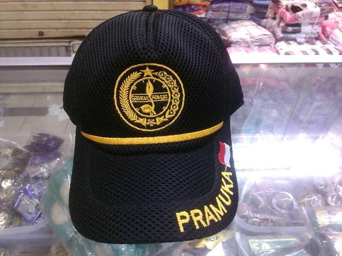 Terbaru!! Topi Pramuka Bendera Jaring Dobel Mess - ready stock