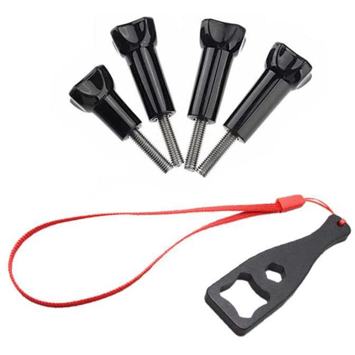 Ready!!! Aluminium Thumb Screw Set With Wrench For Gopro Xiaomi Yi - ready stock