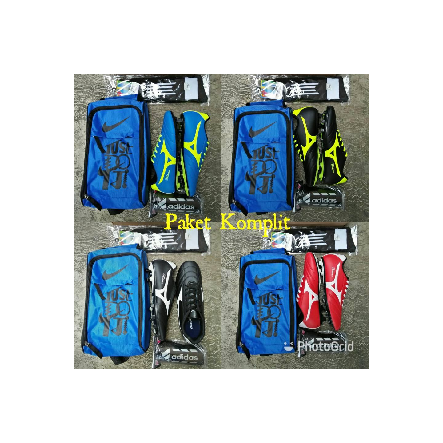 Paket Komplit Sepatu Bola Mizuno Kualitas Grad Ori
