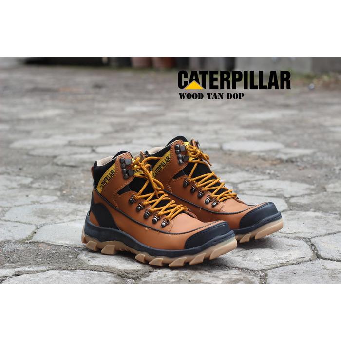 Big Promo - Sepatu Boots Caterpillar Wood Safety Pria