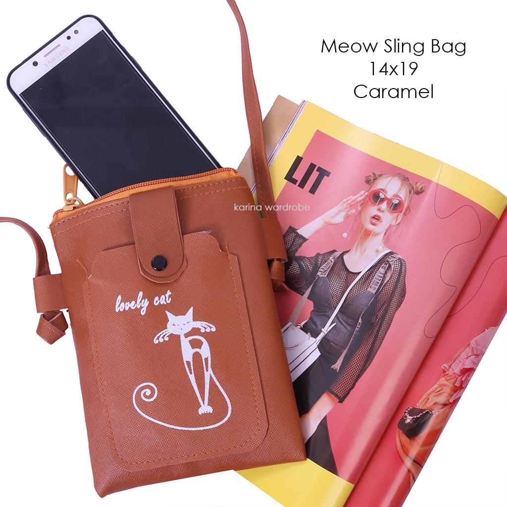 Karina Wardrobe - MEOW SLING BAG - Tas Wanita - Tas Murah - Tas Ransel -