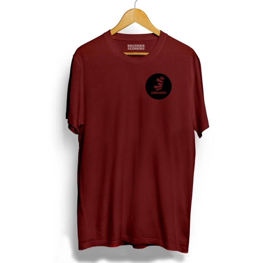 Brother Store Kaos Distro Pria 3SECOND Circel Little Black Premium