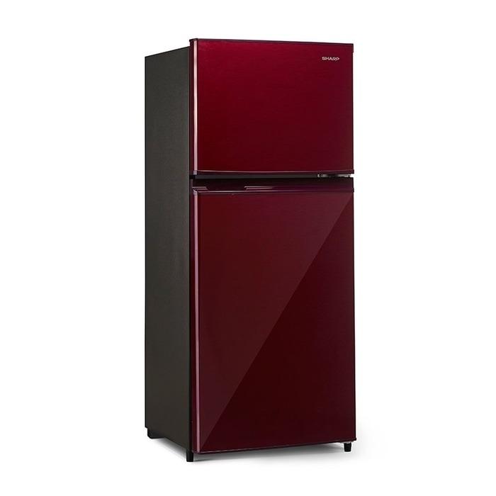 Sharp Kulkas 2 Pintu - SJ-195MD-SR - Red Wine - 172L