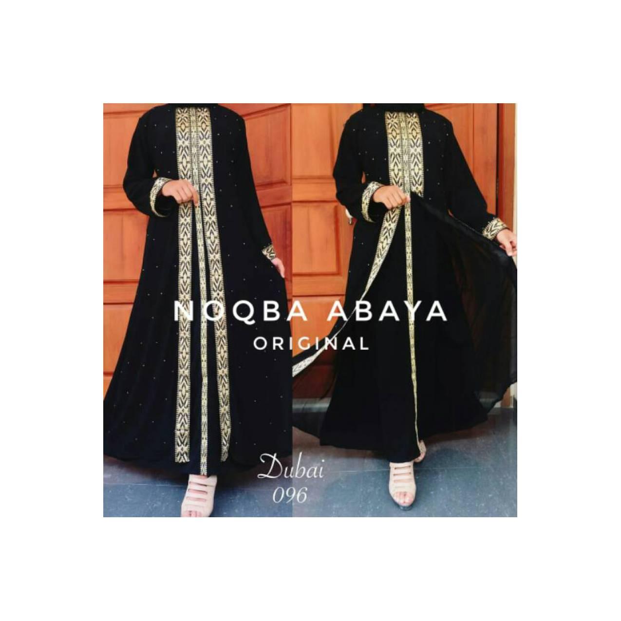 NA Exclusive Gamis Abaya Maxi Dress Dubai Arab Saudi 096 Bordir Mewah