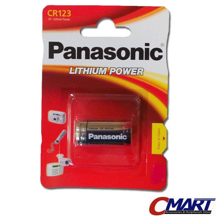 Panasonic CR123 CR 123 Lithium battery batterai battrey PSC-CR123A