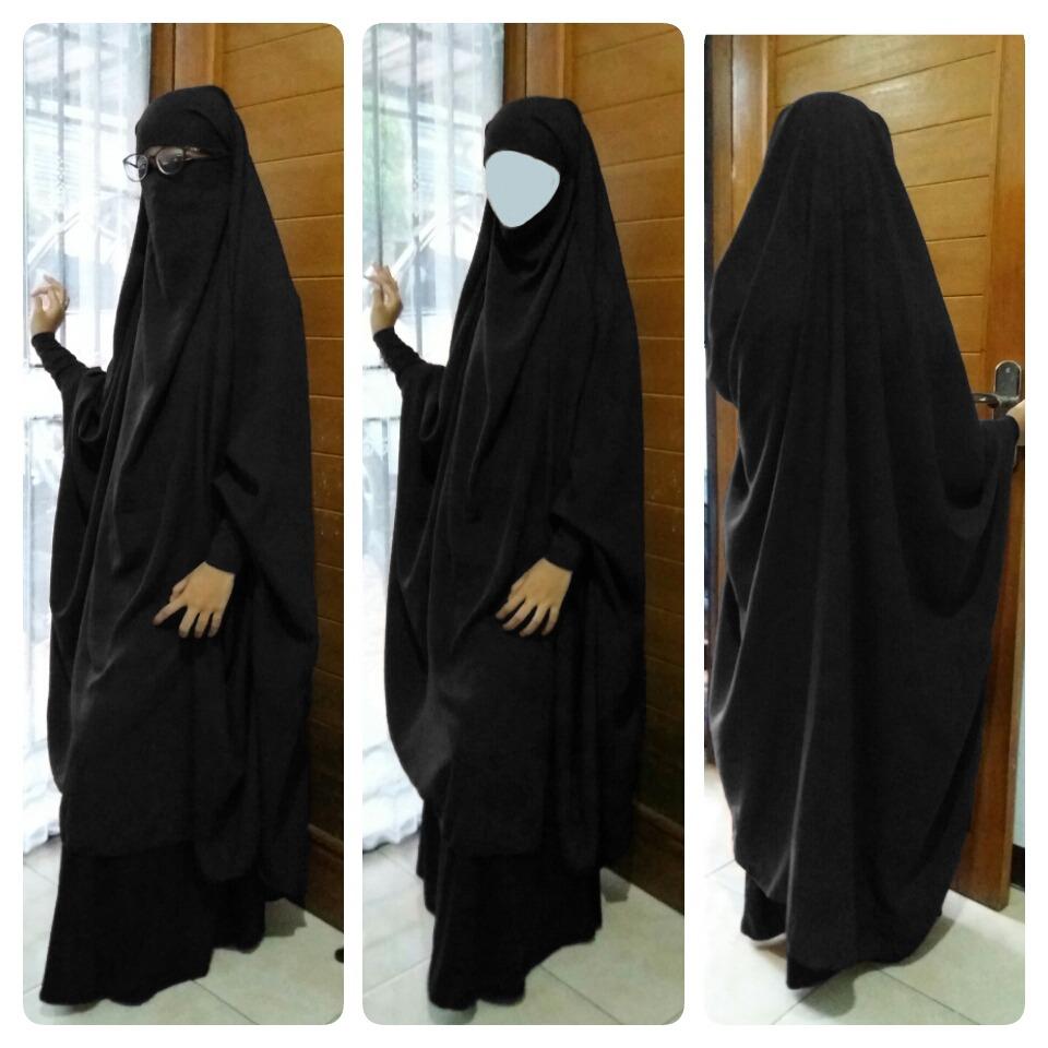 Hijab panjang syari Model french Hijab Jilbab Syari prancis Kerudung Khimar jumbo 102 !!!