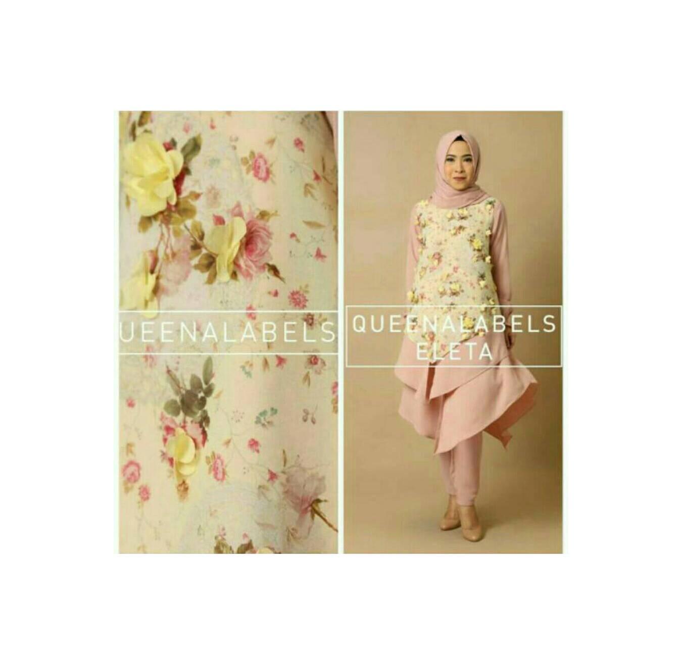 eleta set by queenalabels (setelan busana muslim/pakaian baju wanita)