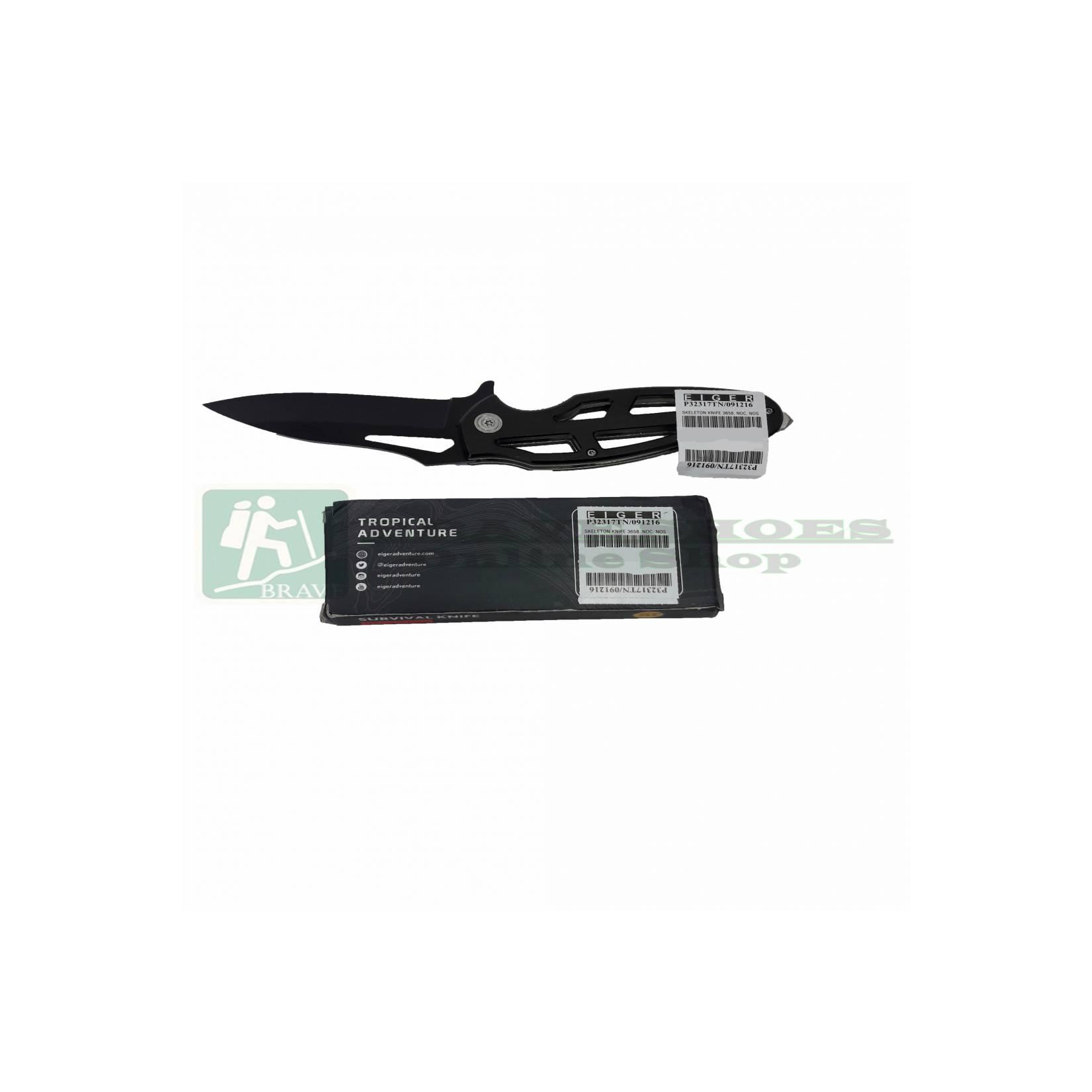 Pisau Lipat Eiger P323 SKELETON KNIFE 3658 ORIGINAL