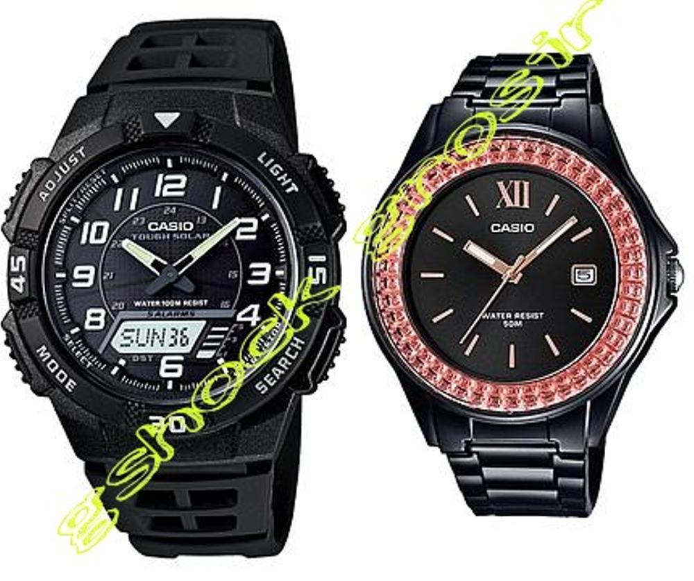 Jam Tangan Casio Original Couple Pria&Wanita Aq-S800w-1b & Lx-500h-1e (Harga Sepasang) MMBKL