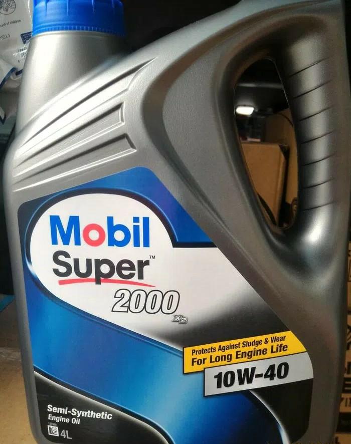 Mobil super 2000 SAE 10w40 Kemasan Galon