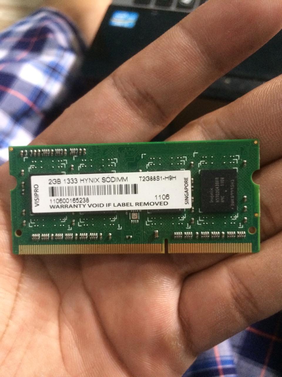 RAM 2GB SODIM 3 PC10600 VISIPRO BUAT LEPTOP BEKAS