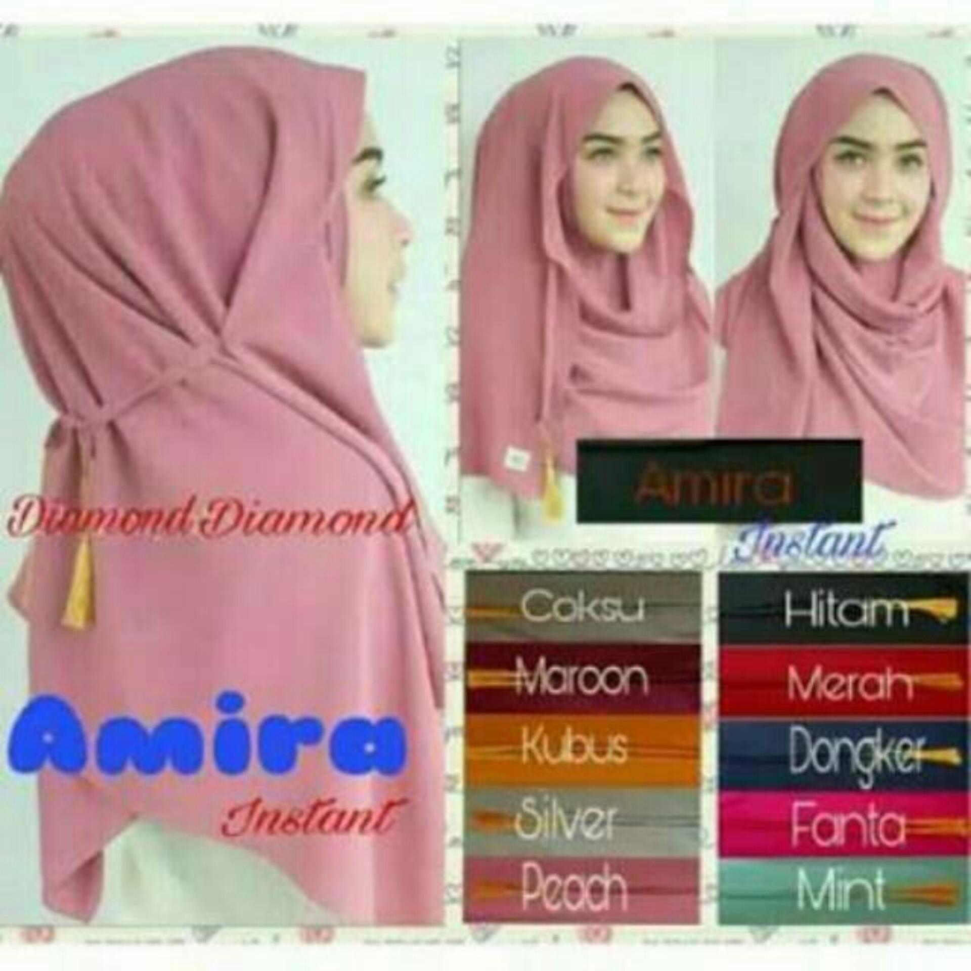 Kerudung Jilbab Pastan Pashmina Instan Amira Tali Tassel