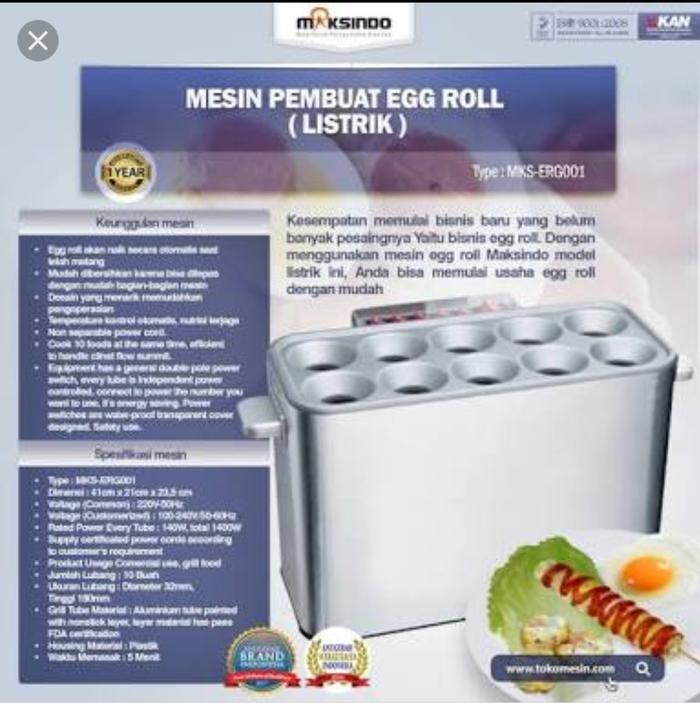Best Seller!! Mesin Sosis Telur Sostel 10 Lubang Erg-001 Maksindo - ready stock