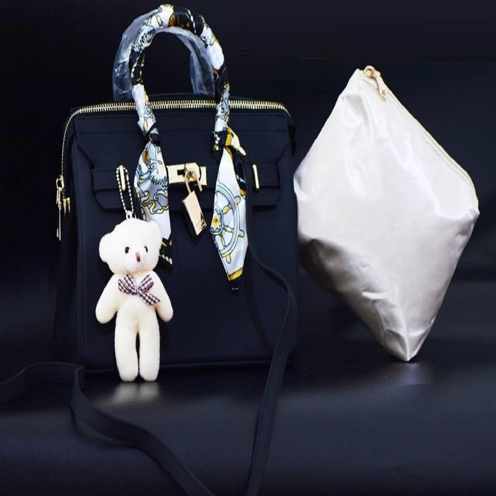 Tas Sling Bag Selempang Tas Jelly Matte Hermes Birkin Hitam