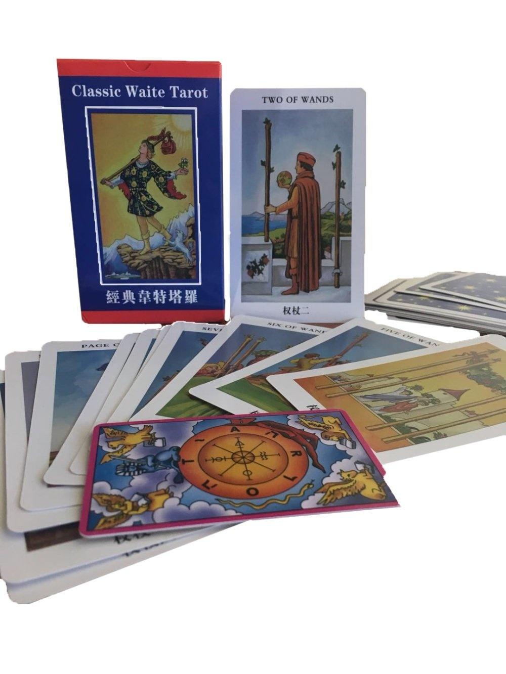 Klasik Tarot Board Game 78 Pcs/set Boxed Bermain Kartu Tarot Board Game untuk Family Friends-Intl