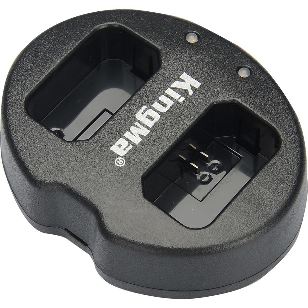 Kingma Charger Baterai 2 Slot for Sony A5000 A5100 A6000 A7R NEX6 5T 5R 5N - NP-FW50 - Black