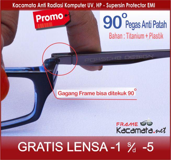 Frame kacamata minus anti radiasi 6001K + lensa minus/plus/silinder kacamata sport baca