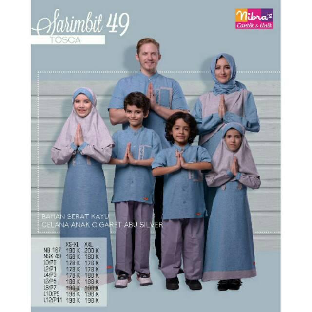 Sarimbit 49 Nibras tosca/ Gamis Nibras Nb 167/ Koko Nibras Nsk 49 / Koko Anak nibras /Gamis Cewek (anak cewek uk.0,1)