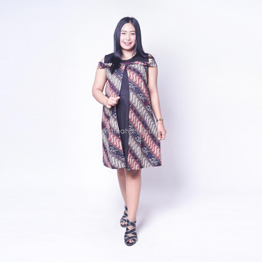 Ning Ayu Baju Hamil Dress Menyusui Bolero Batik Etnik Sabrina Cantik - DRO 809 / Dress Hamil Pesta / Dress Hamil Lucu / Dress Hamil Kantor / Dress Hamil Muslim