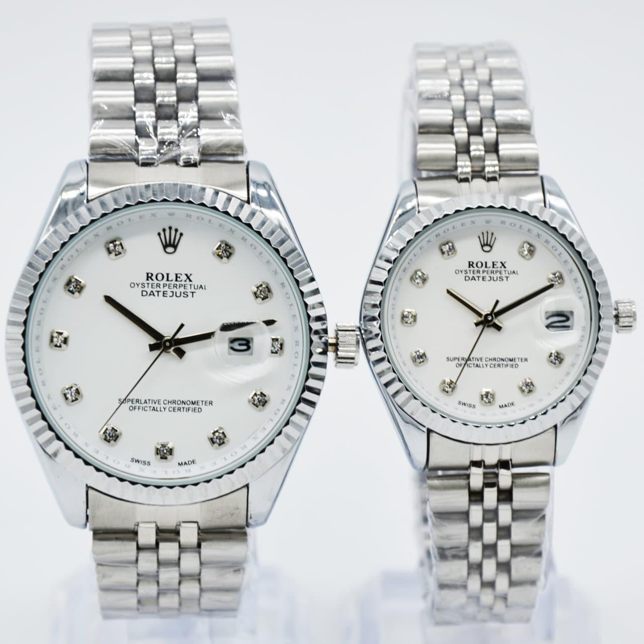 Jam Tangan Rolex Pria & Wanita Couple Fashion - Kasual - Moderen - Digital T302AS Models