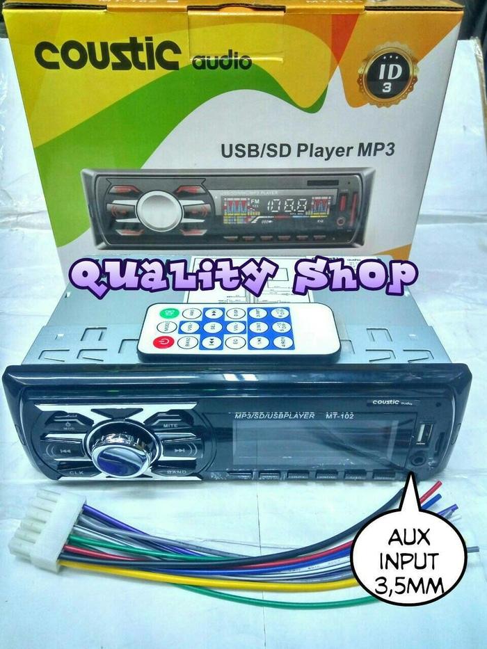 ORIGINALS tape mobil coustic usb sd radio baru