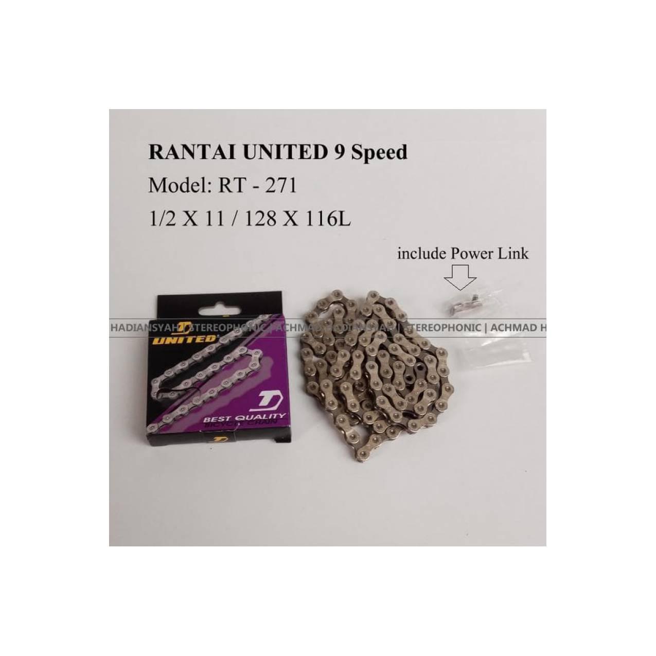 Jual Rantai United 9 Speed Dan Power Link Sambungan Rantai Ybn 9 Speed