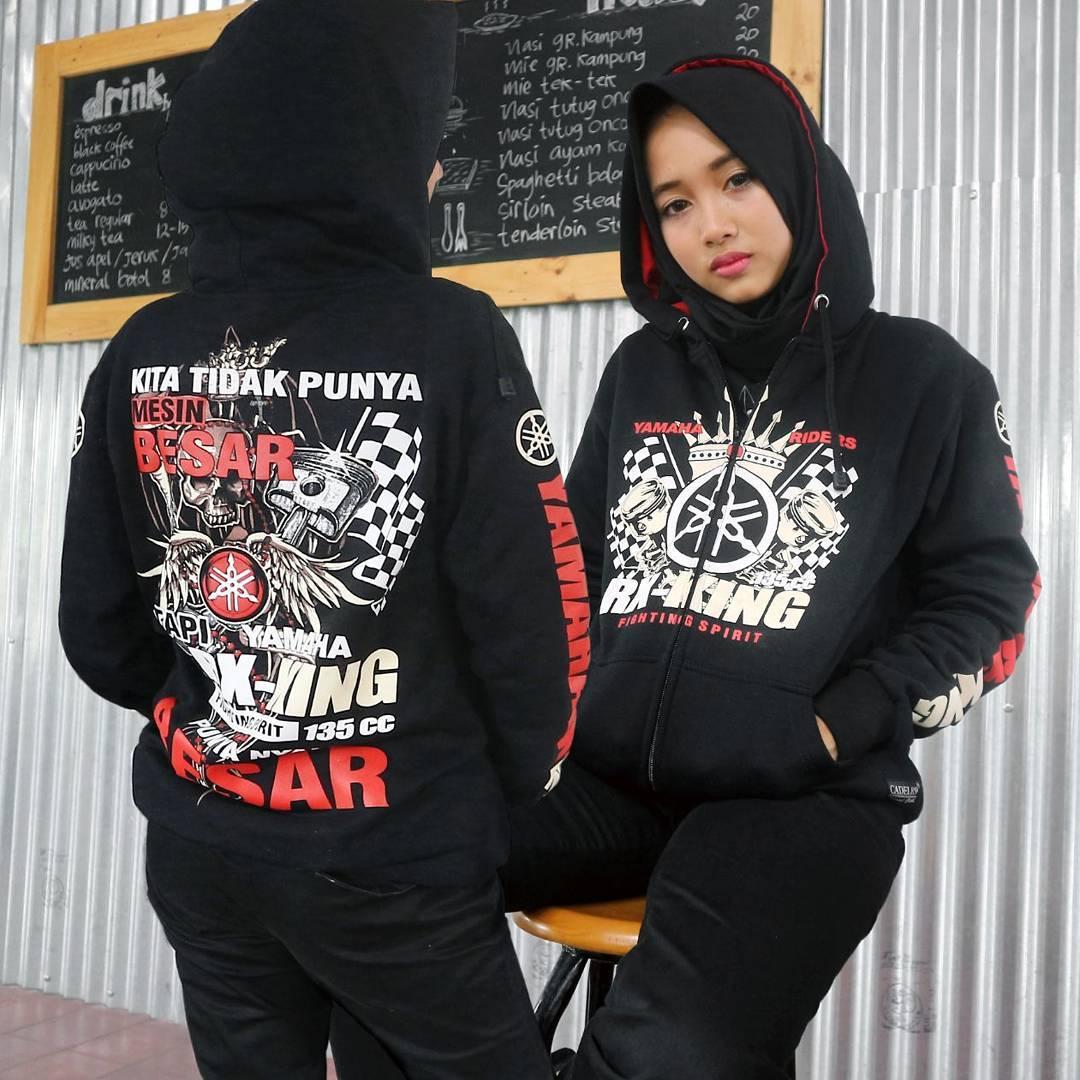 Sweater RXking SWRX Jaket Bikers Yamaha BONUS Stiker CADEL Bandung