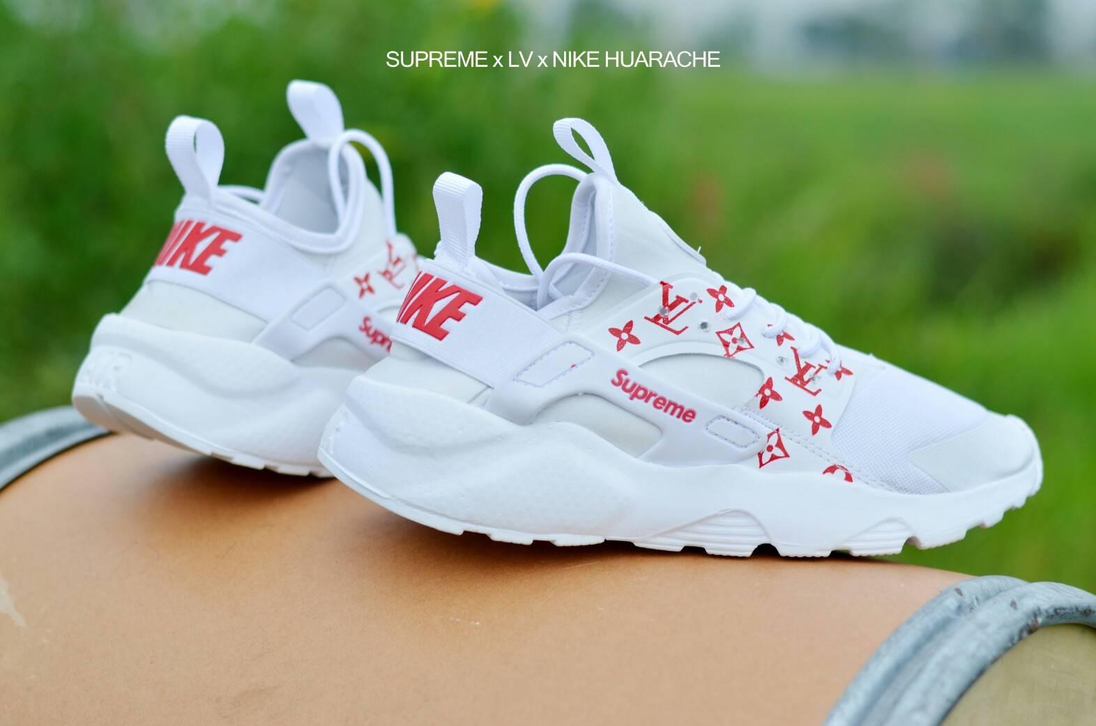 sepatu sneakers Nike Huarache suprame women fashion wanita olahraga sport gym lari joging