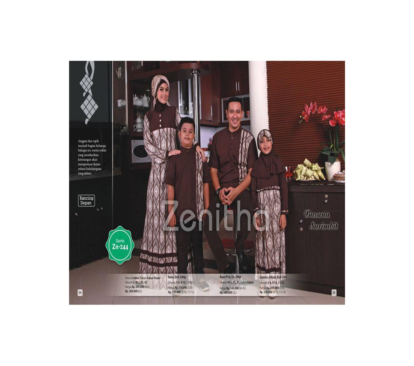 Zenitha Zn-244/Busana Muslim Keluarga/Busana muslim couple,sarimbit