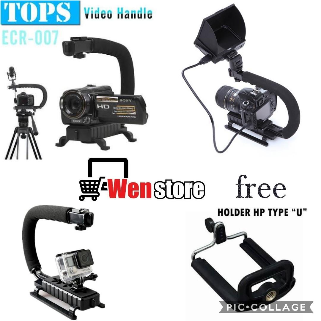 Gimbal Handle c stabilizer free holder u - for kamera dslr mirrorless handycam gopro xiaomi smartphone